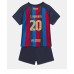 Cheap Barcelona Sergi Roberto #20 Home Football Kit Children 2022-23 Short Sleeve (+ pants)